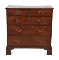 A George III Mahogany Chest of Five Drawers