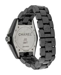CHANEL, STEEL AND BLACK CERAMIC 'J12 GMT' WATCH