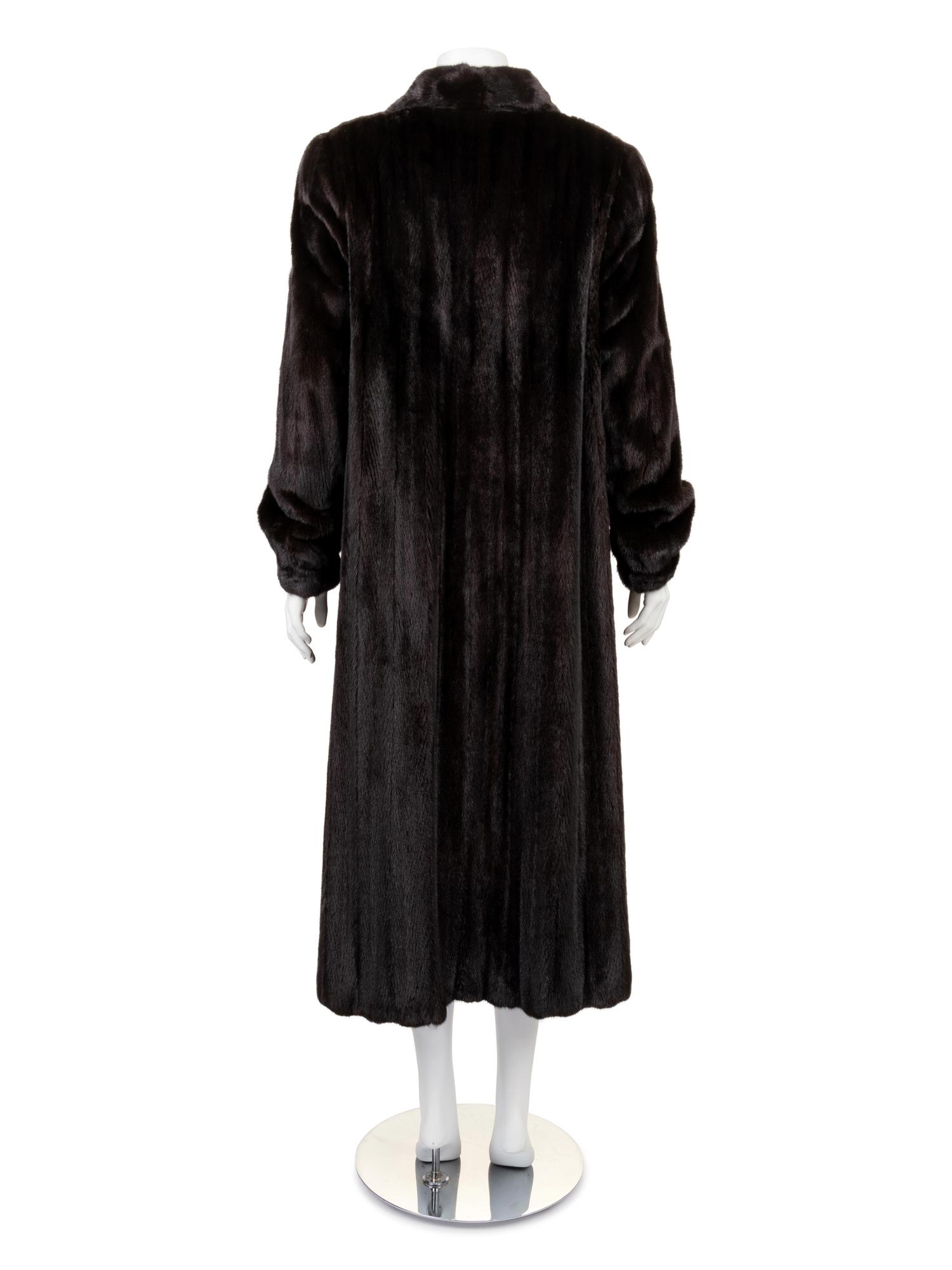 Nordstrom Brown Mink Coat, 1990-2000s