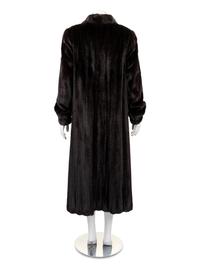 Nordstrom Brown Mink Coat, 1990-2000s