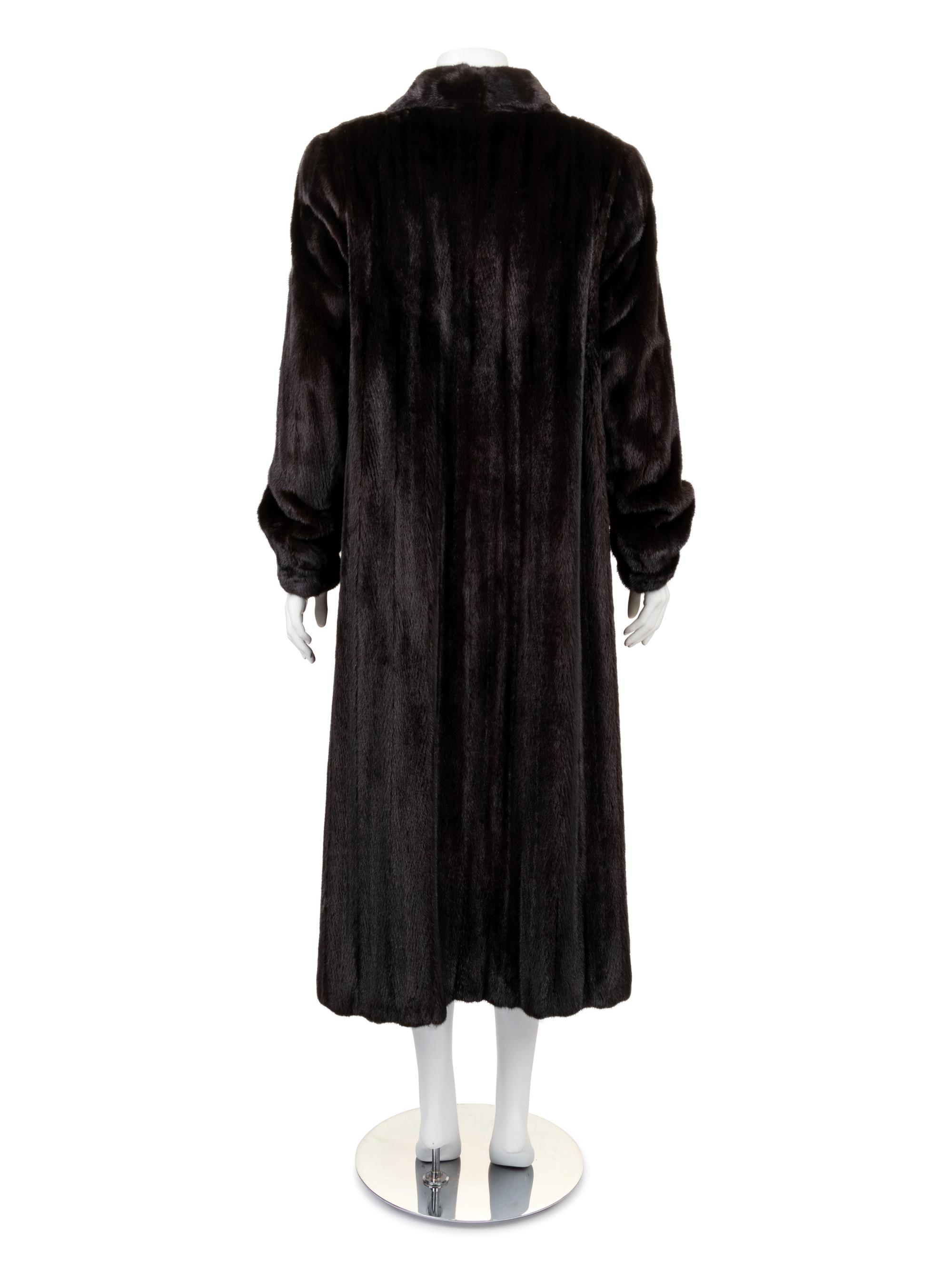Nordstrom Brown Mink Coat, 1990-2000s