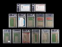 A Group of 13 1970s-2000s Hall of Fame and Notable Graded Baseball Cards,