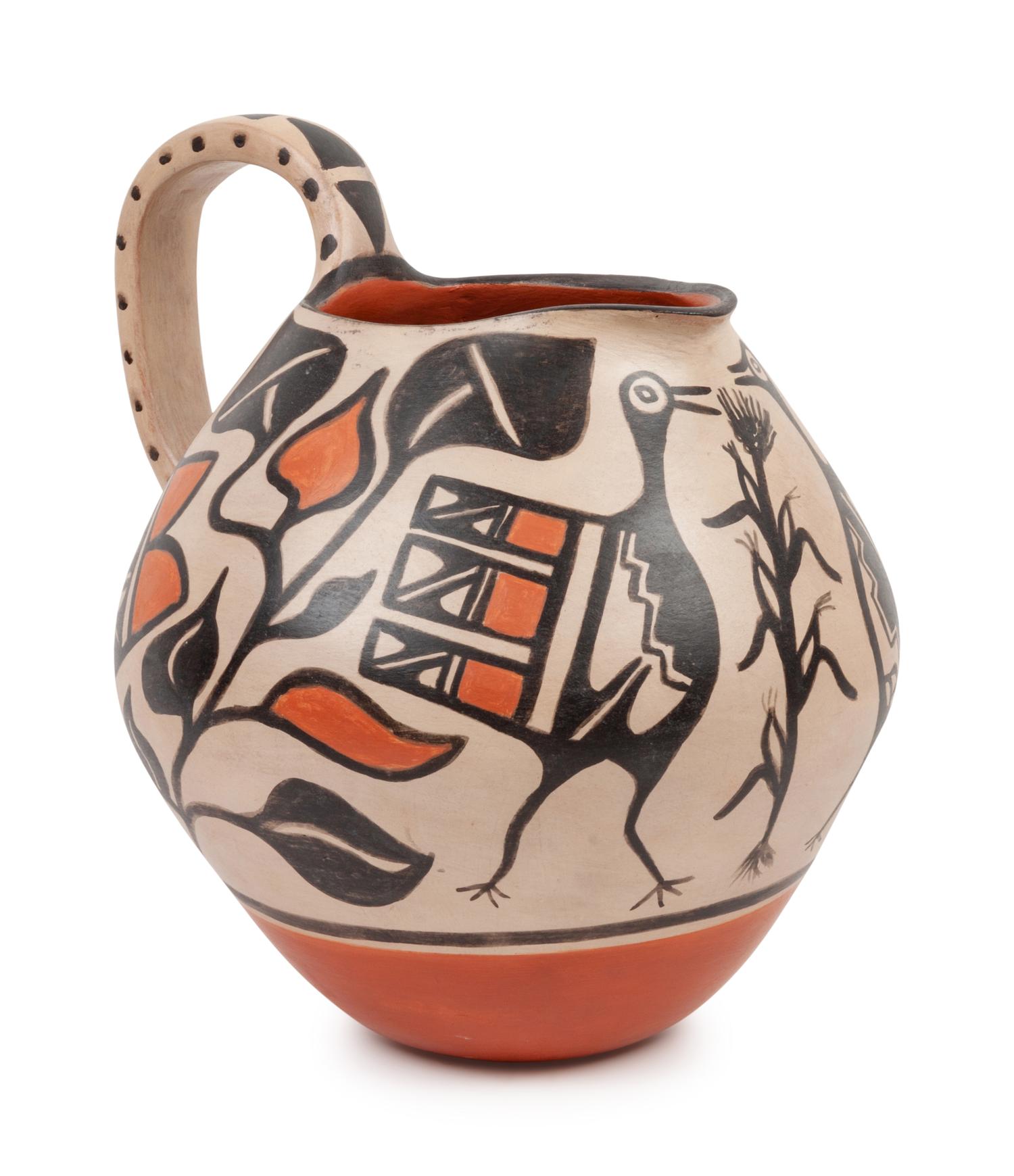 Polychrome Pottery Pitcher