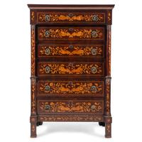 A Dutch Marquetry Chest of Drawers