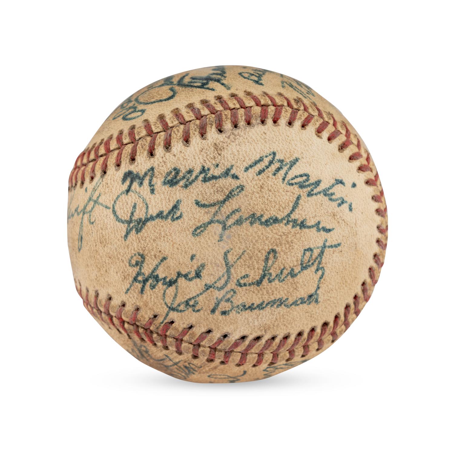 A 1942 St. Paul Stars Team Signed Autograph Baseball