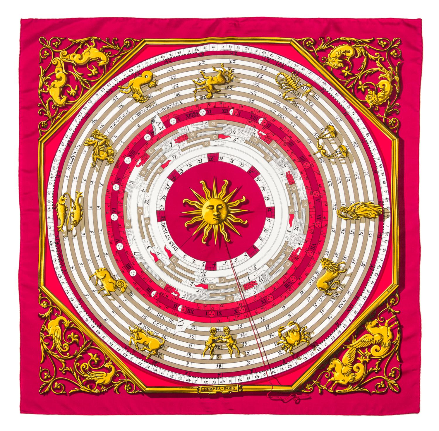 An Hermes 90cm Silk Scarf, 36"x36".