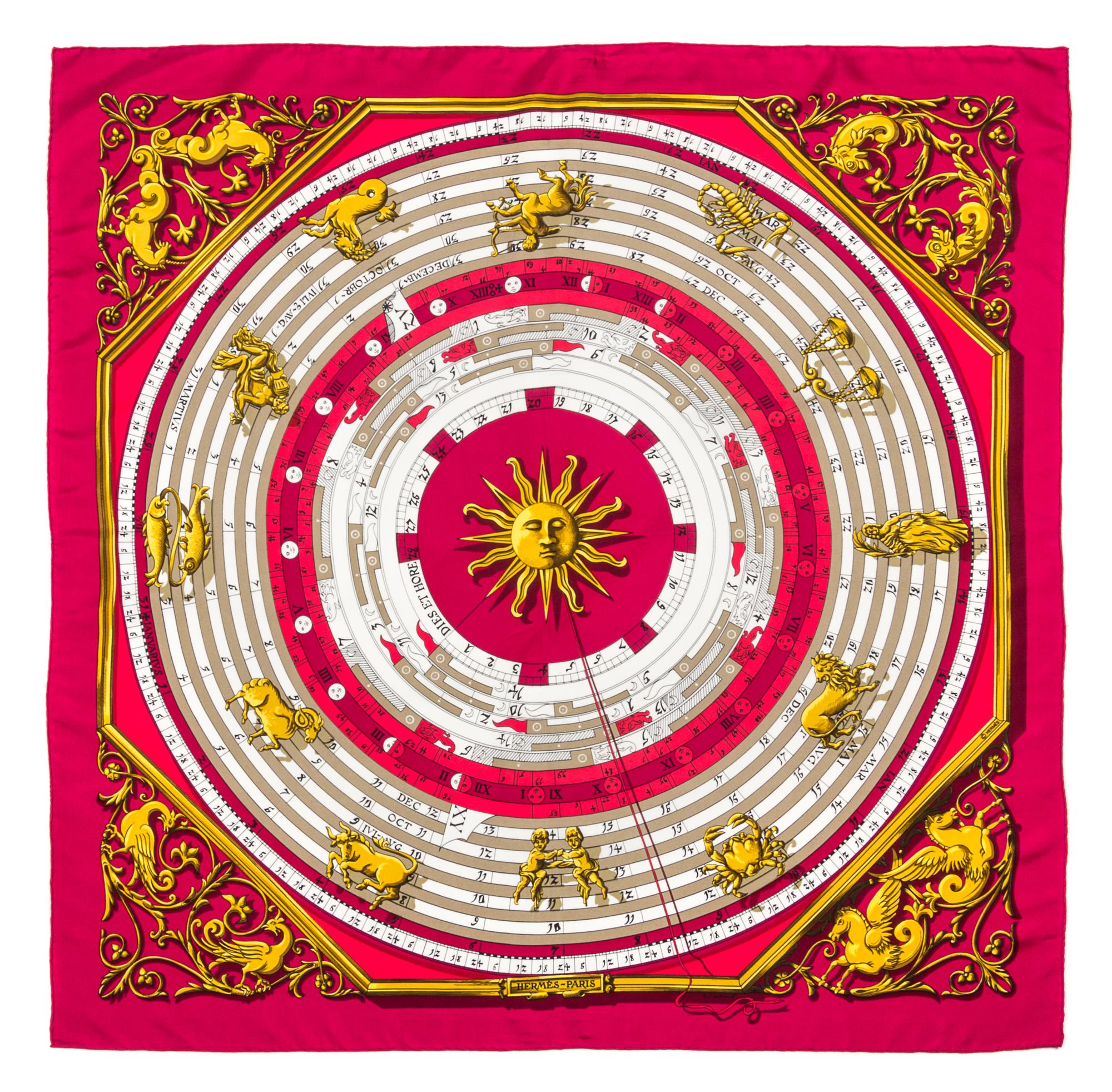 An Hermes 90cm Silk Scarf, 36"x36".