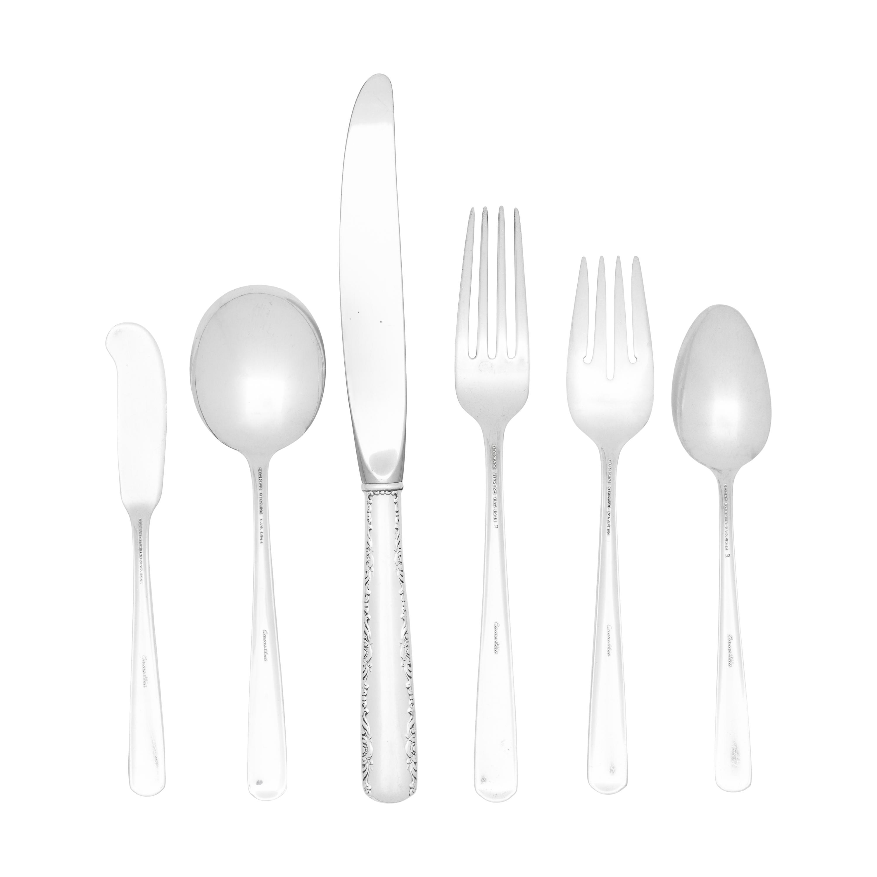 An American Silver Flatware Service