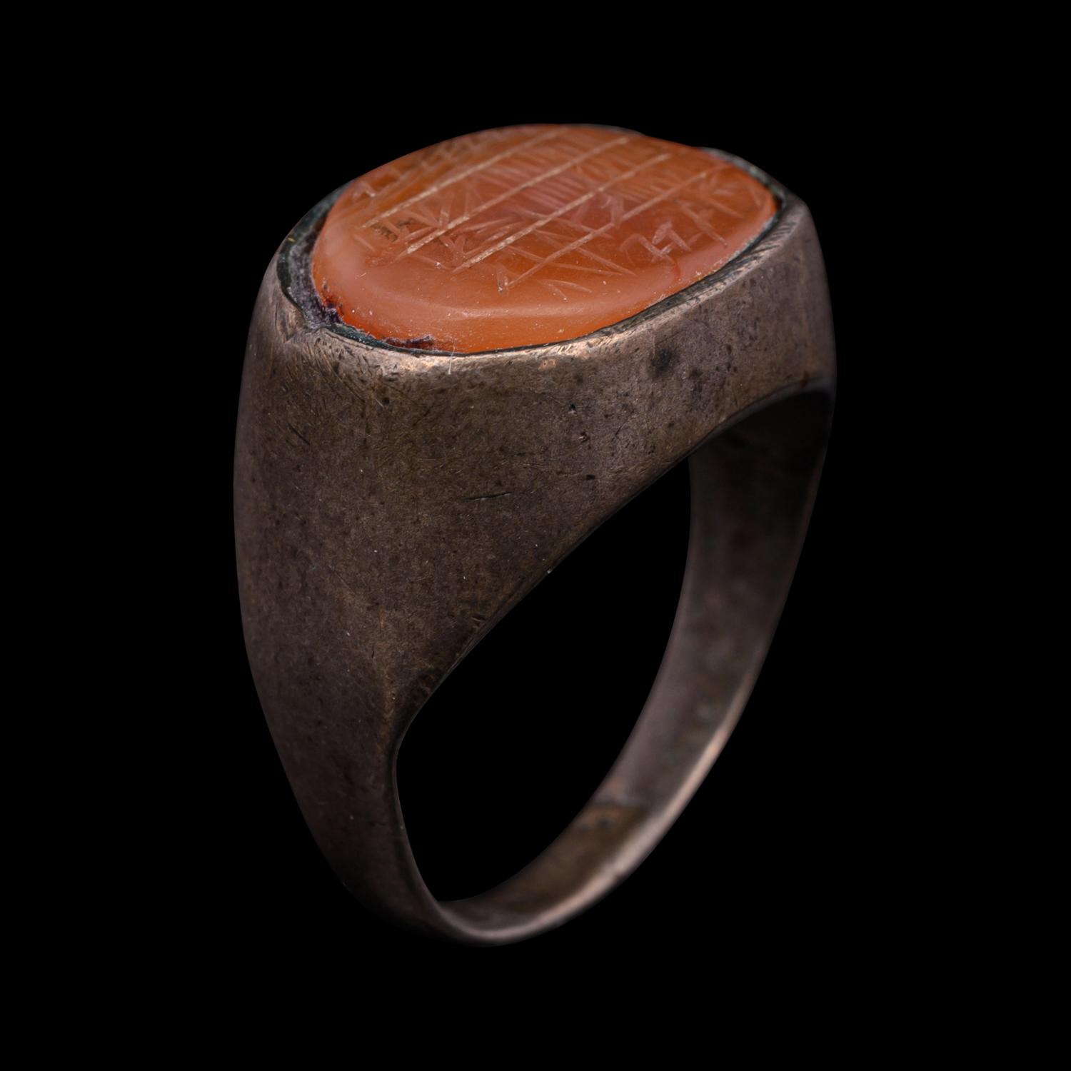 A Near Eastern Agate Ring Stone