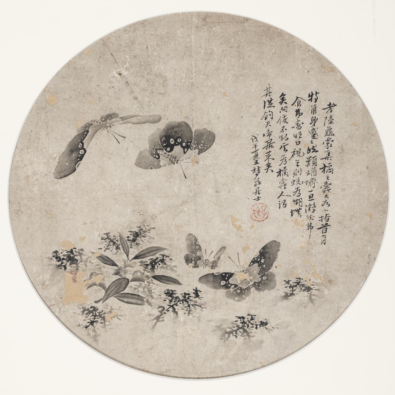 Five Chinese Paintings Depicting Birds and Flowers