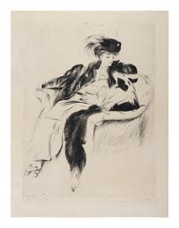La femme au chien colley , 1905