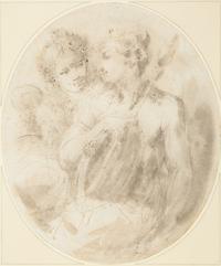 Study of Two Lovers with a Mandolin
