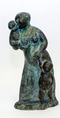 A Patinated Bronze Figure Height 17 inches. — 20TH CENTURY