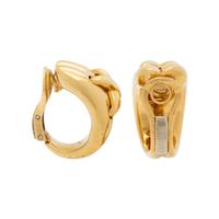 CHAUMET, YELLOW GOLD 'LIENS' EARCLIPS