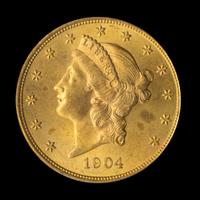 A United States 1904 Liberty Head $20 Gold Coin