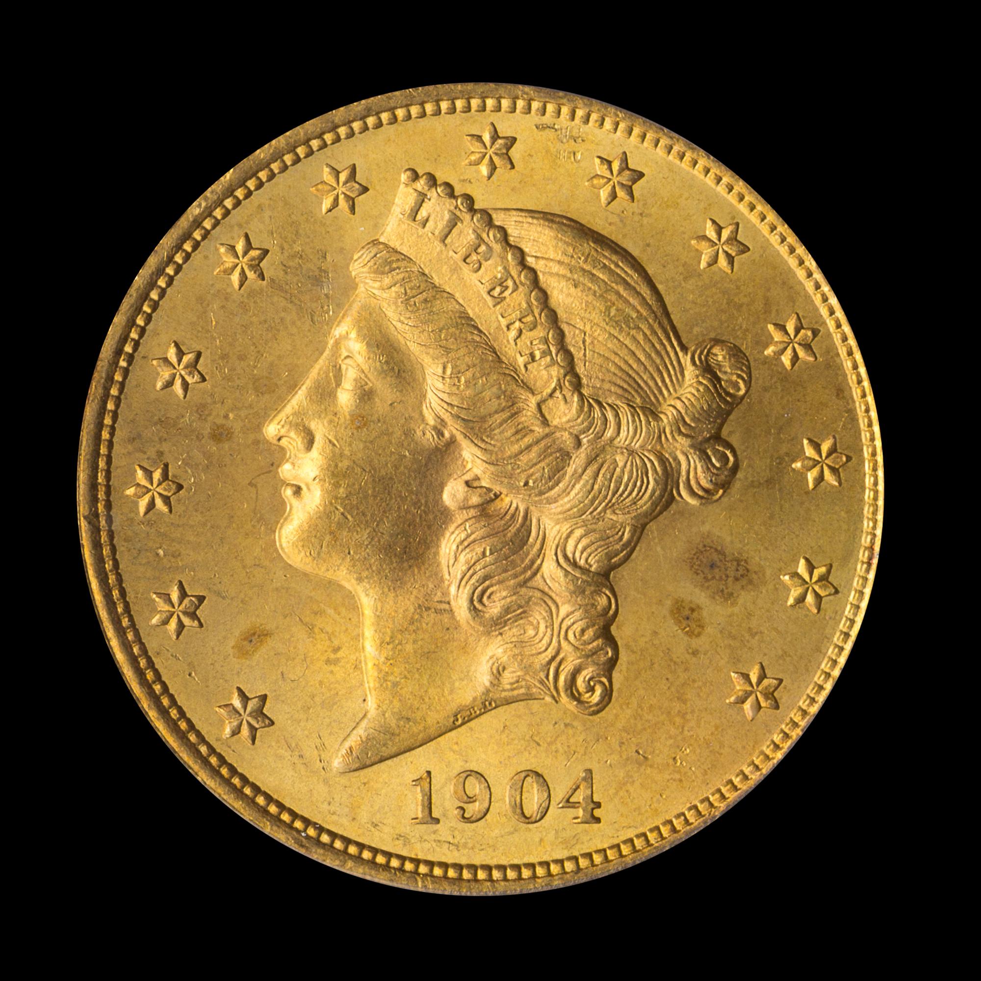 A United States 1904 Liberty Head $20 Gold Coin