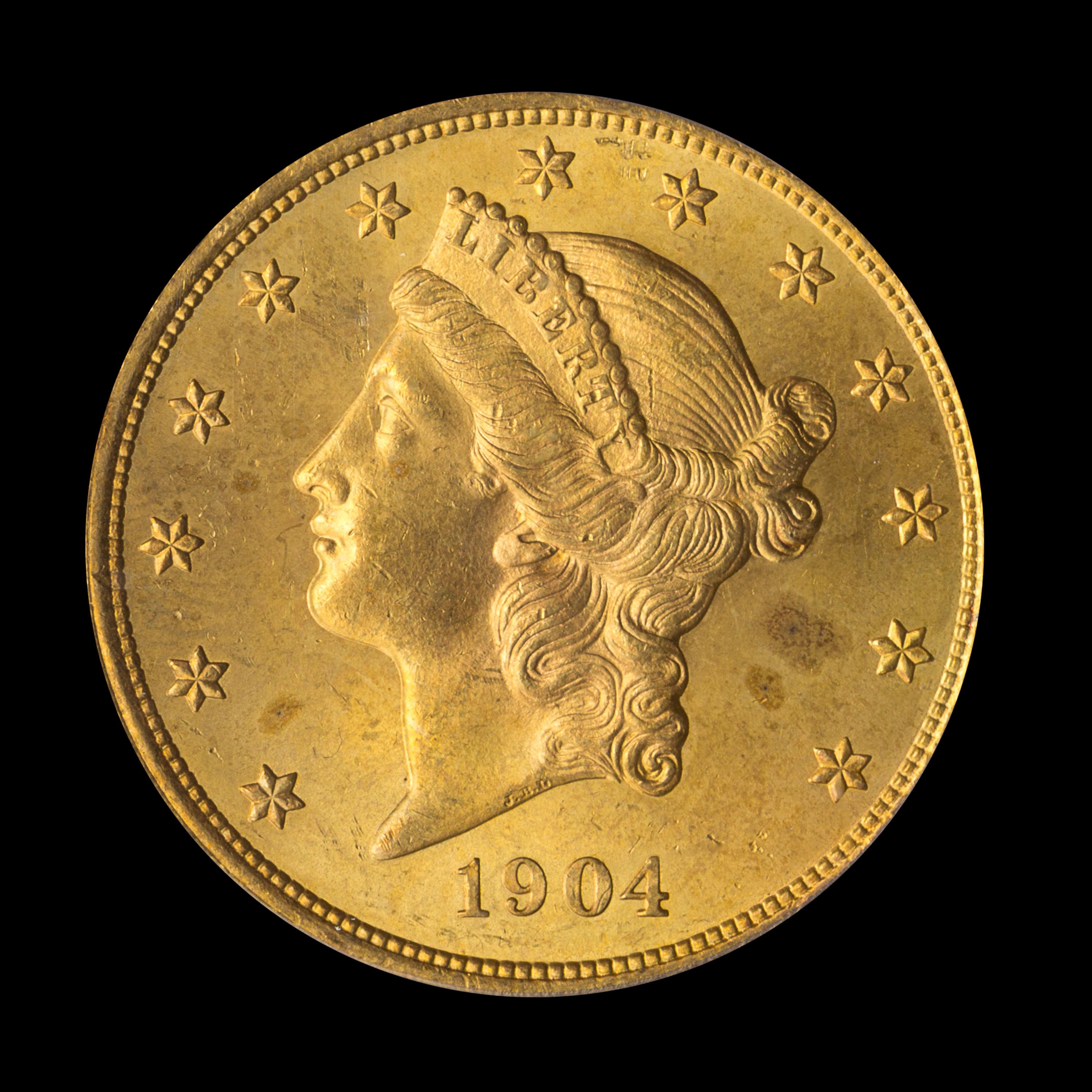 A United States 1904 Liberty Head $20 Gold Coin