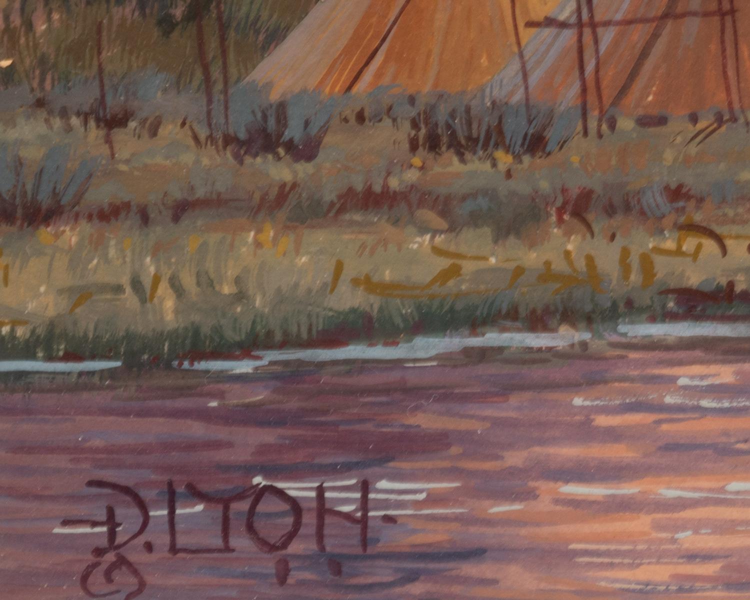 River Camp Scene