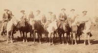 [Western Americana]. A group of 6 photographs of ranch scenes, cowboys and Native Americans, incl. images by Kirkland.