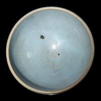 A Chinese Jun Type Glazed "Bubble" Bowl 鈞窯茶圓