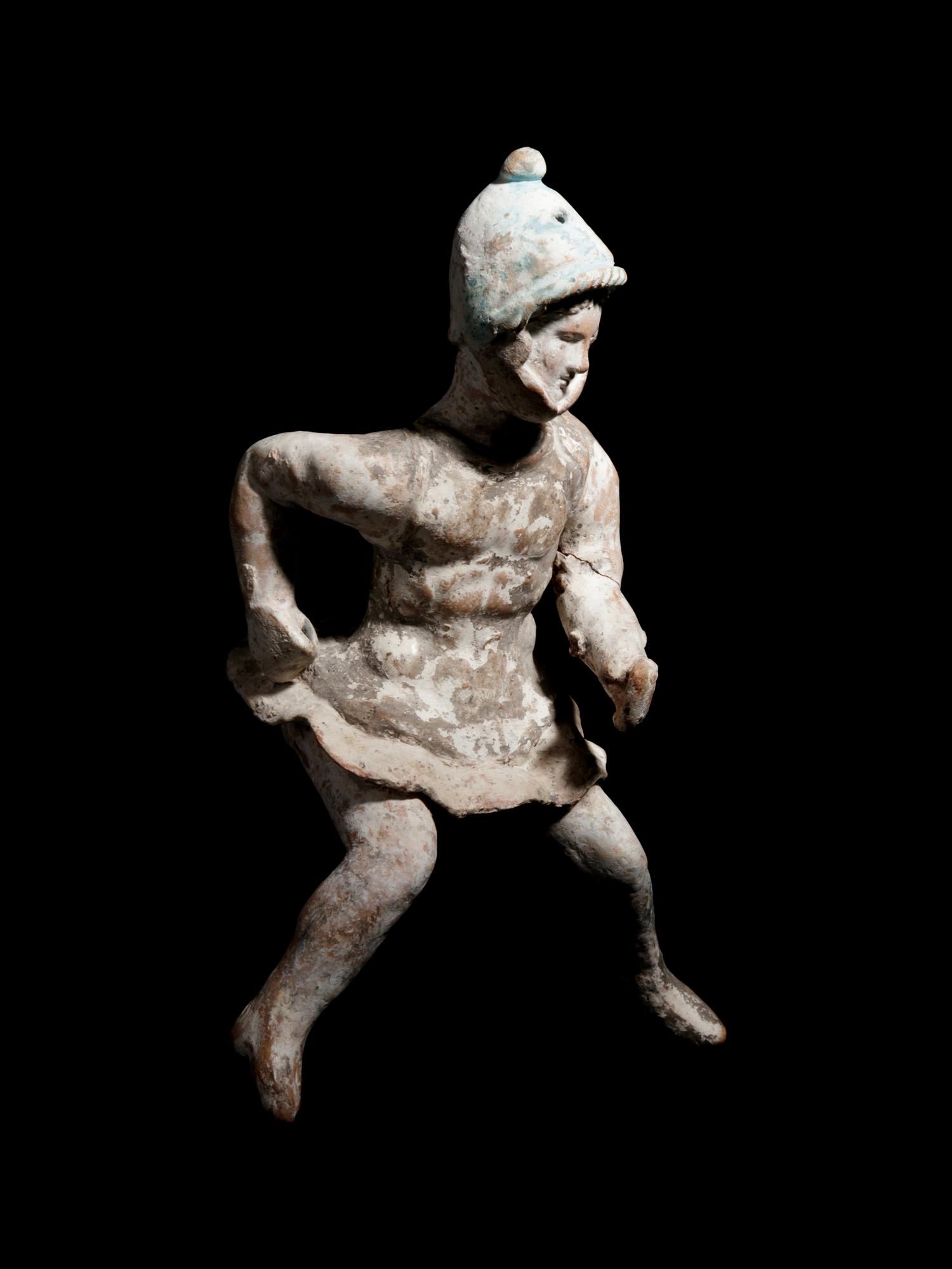 A Canosan Terracotta Figure of a Horseman