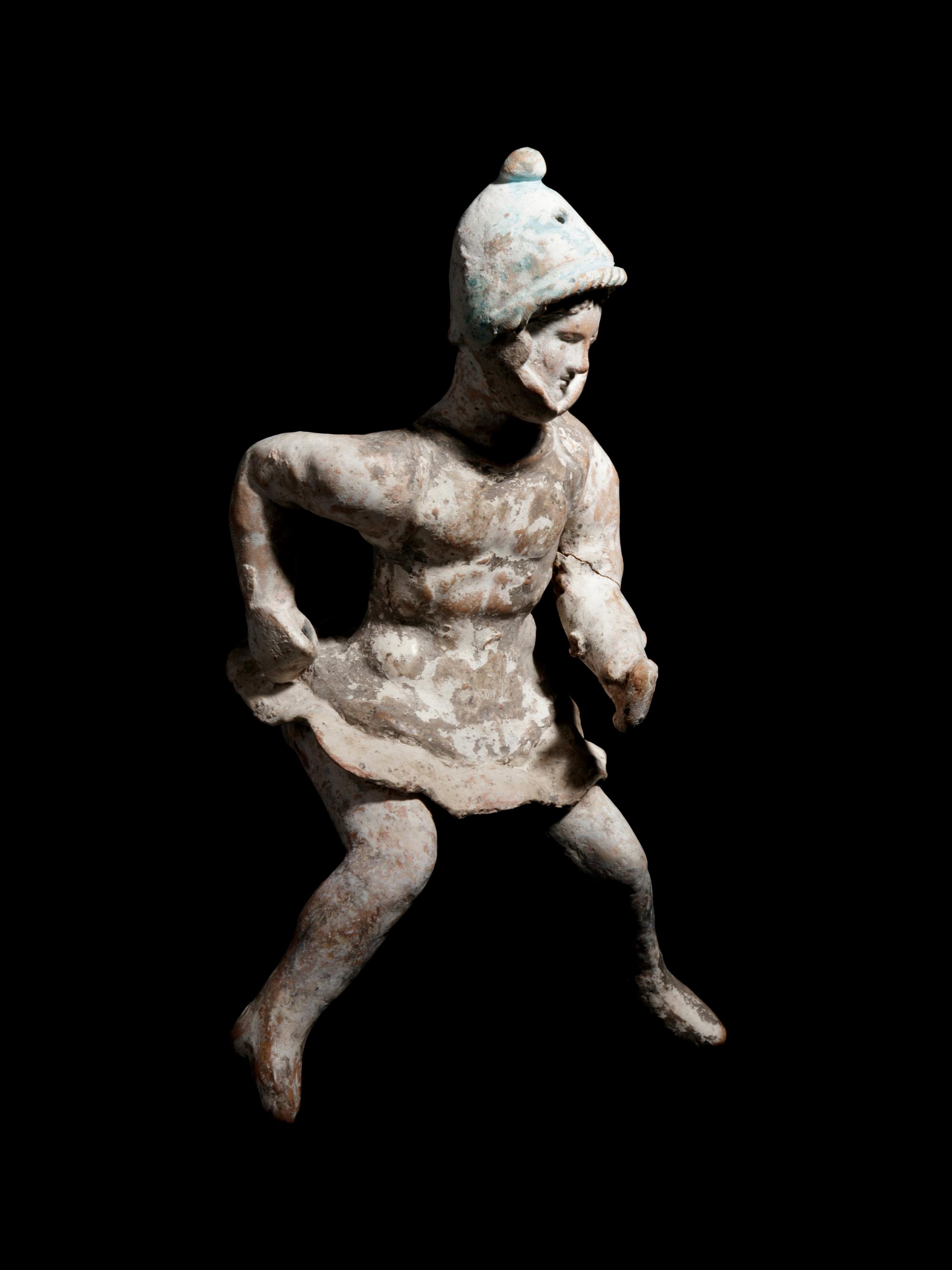 A Canosan Terracotta Figure of a Horseman