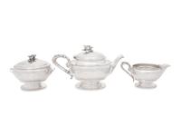 An American Silver Three-Piece Tea Service