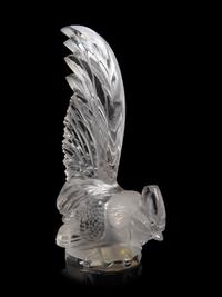 An R. Lalique Coq Nain Mascot