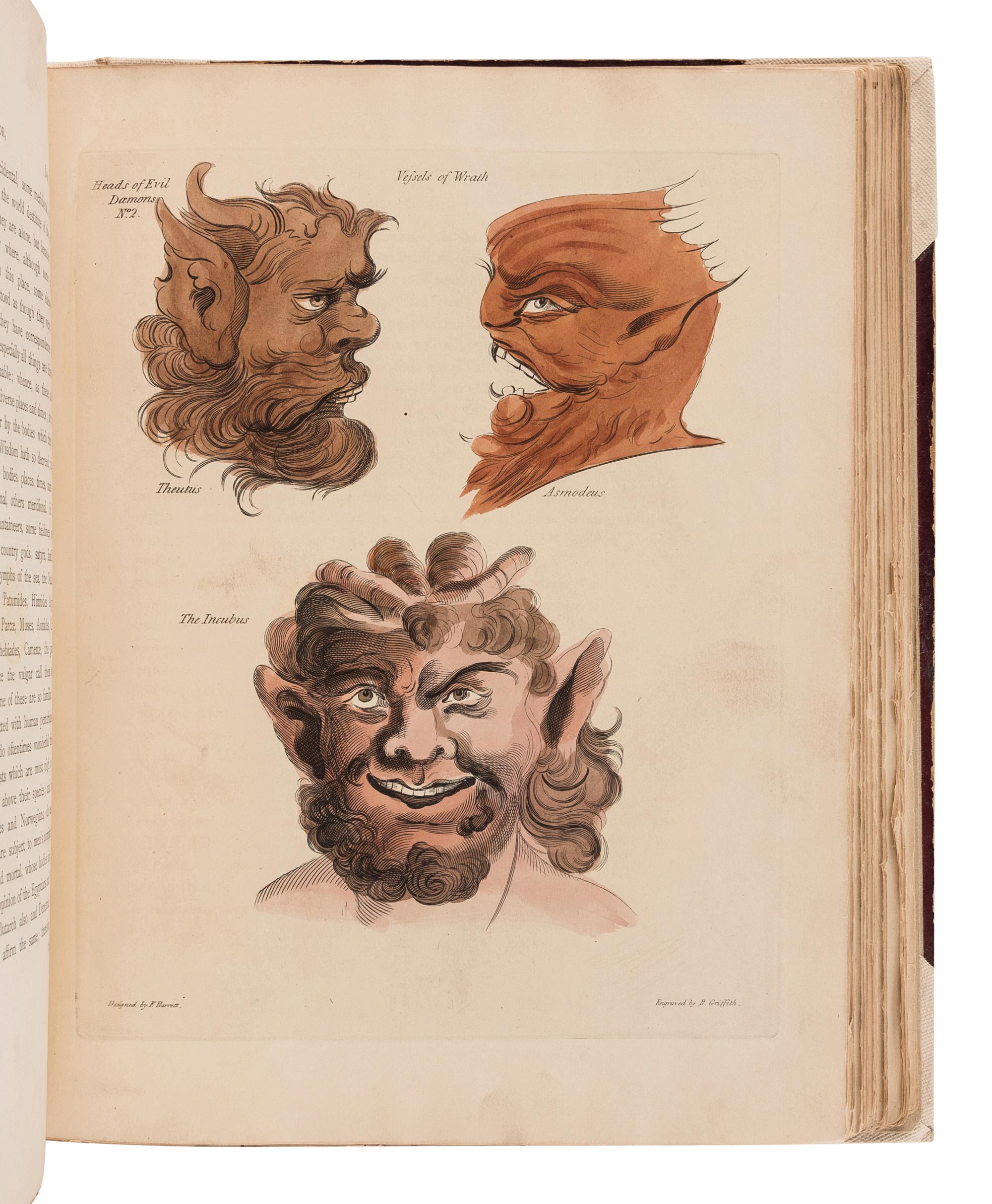 BARRETT, Francis (ca 1770-80, d. 1802 or later). The Magus, or Celestial Intelligencer . London: for Lackington, Allen, and Co., 1801 [but 1875].