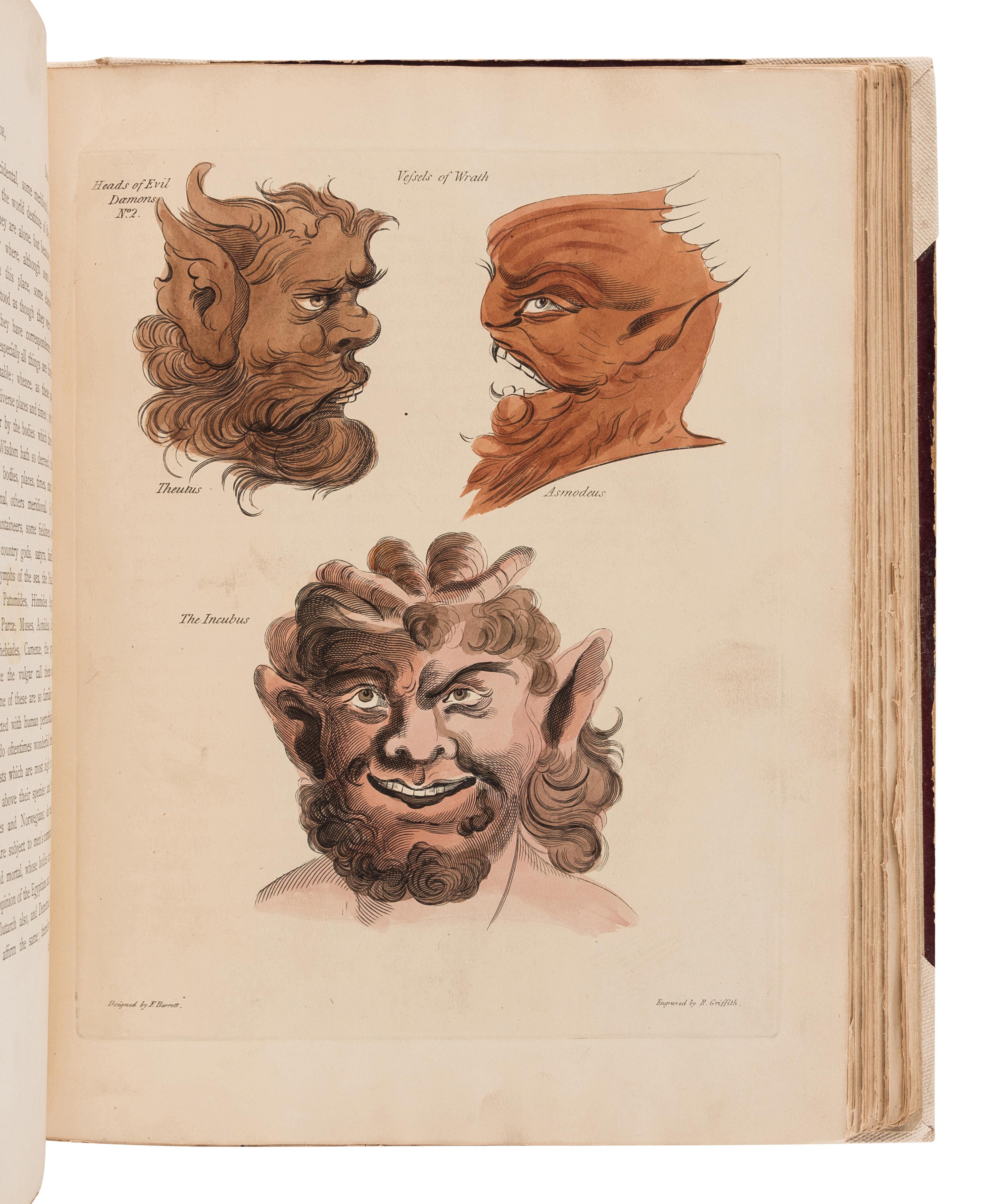 BARRETT, Francis (ca 1770-80, d. 1802 or later). The Magus, or Celestial Intelligencer . London: for Lackington, Allen, and Co., 1801 [but 1875].