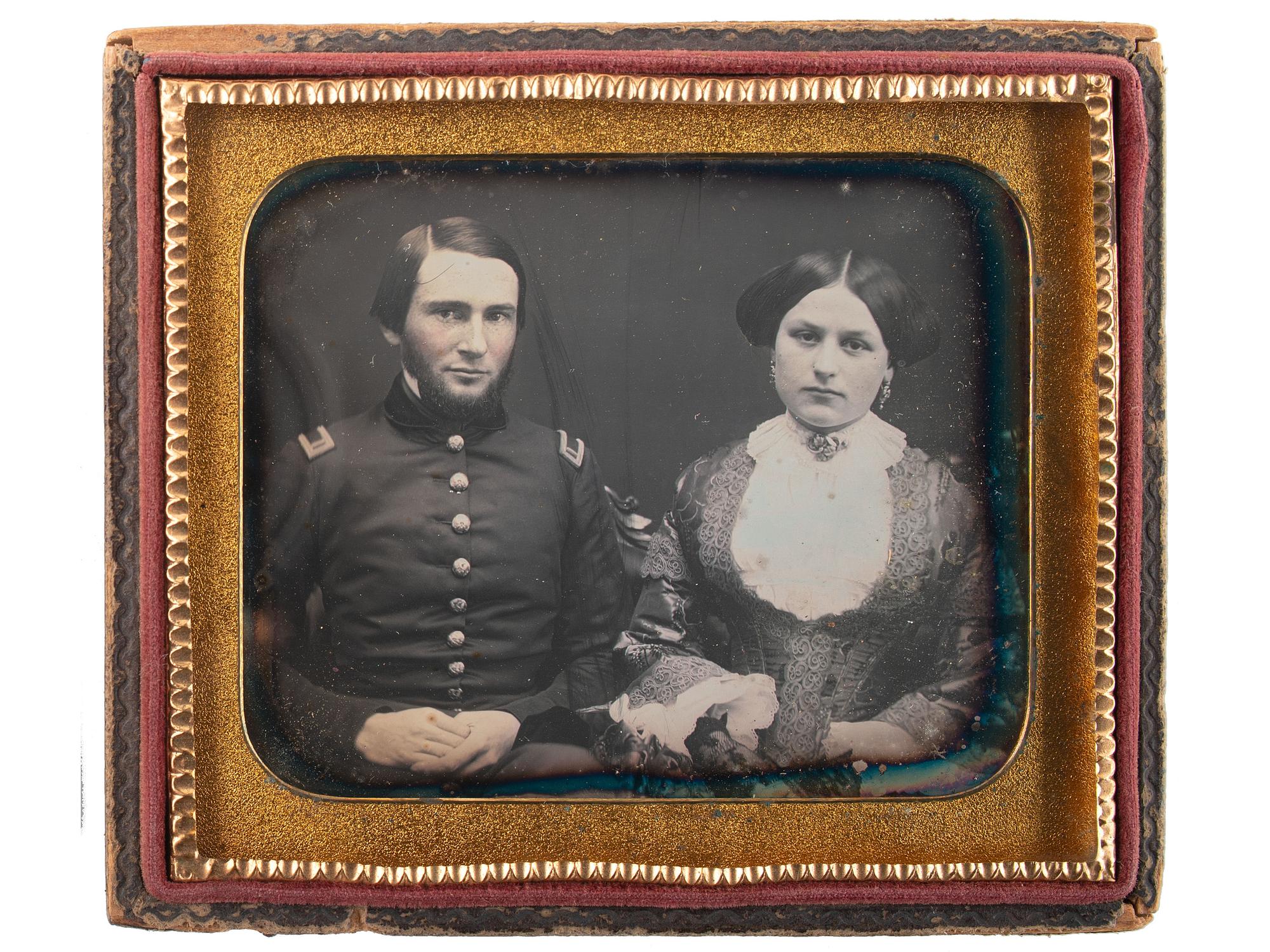 [WESTERN AMERICANA -- CIVIL WAR -- LINCOLN]. Papers of Captain Joseph Claypoole Clark, 4th US Light Artillery, Battery E, WIA Antietam, including frontier and Civil War correspondence, photography, and appointment signed by Lincoln as President.