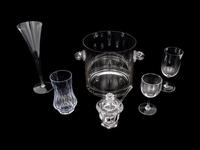 Assembled Glass Bar Items