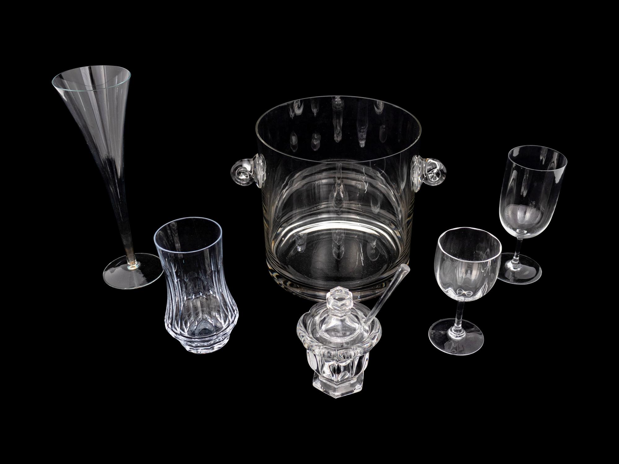 Assembled Glass Bar Items