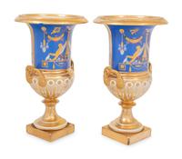 A Pair of Paris Porcelain Urns