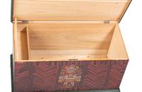 A Paint Decorated Poplar Blanket Chest by Jacob Werrey (1838-1893)