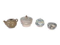 Five Chinese Ceramic or Porcelain Items — 19th/20th Century
