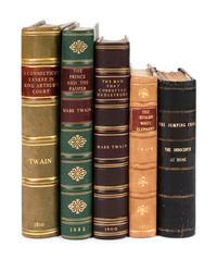CLEMENS, Samuel Langhorne ("Mark Twain") (1835-1910). A group of 5 volumes, comprising: