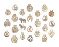 A Collection of Twenty Five Pressed and Cast Brass Buckles