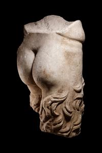 A Roman Marble Lower Torso of a Satyr