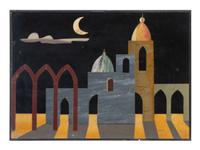 Four Italian Modernist Pietra Dura Pictorial Plaques — 20TH CENTURY