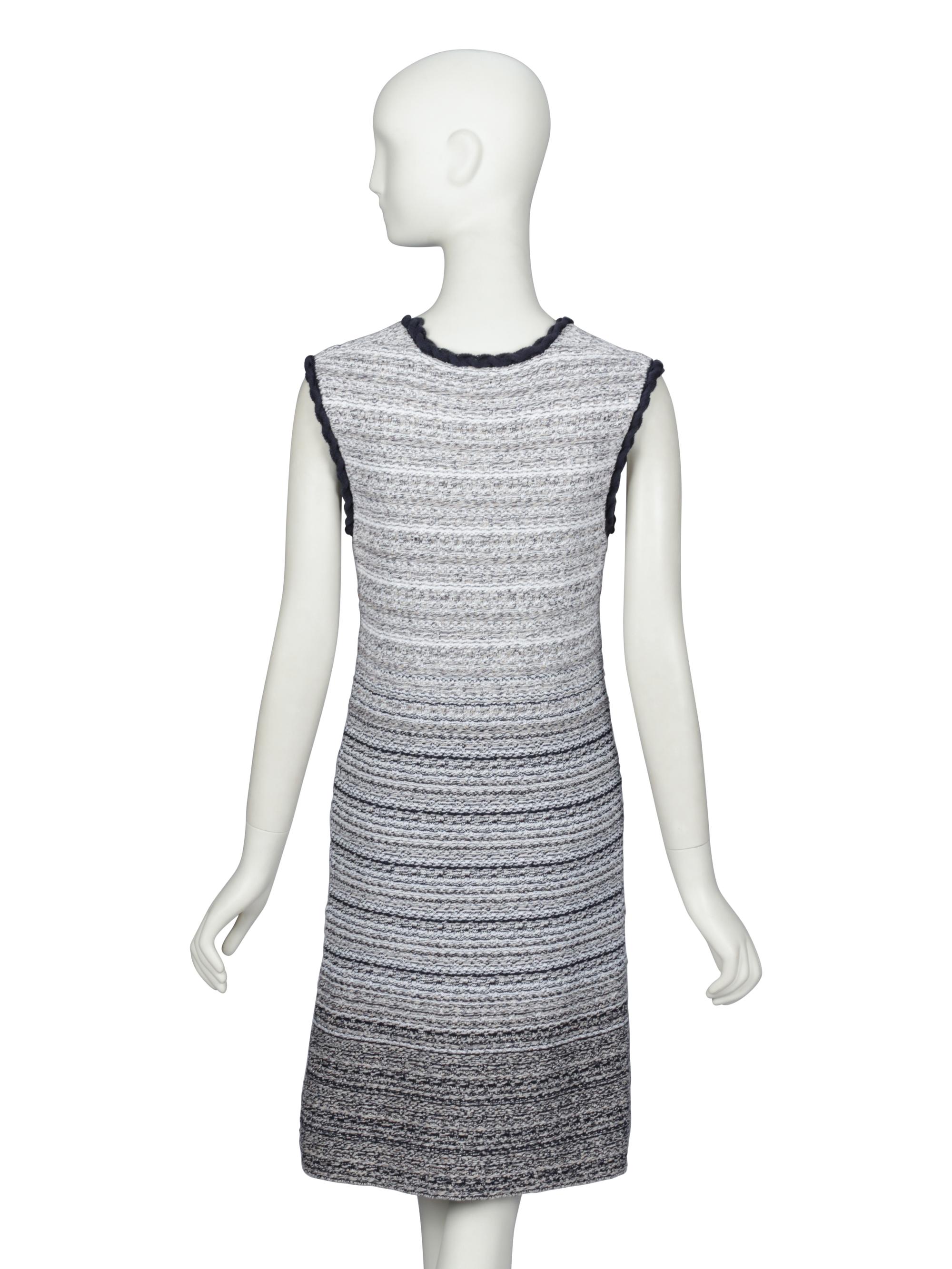 CHANEL, SLEEVELESS GRADIENT KNIT DRESS
