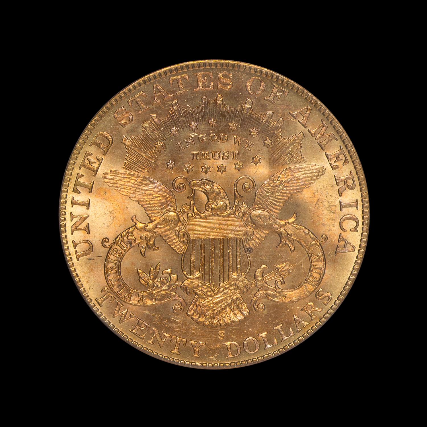 A United States 1901-S Liberty Head $20 Gold Coin