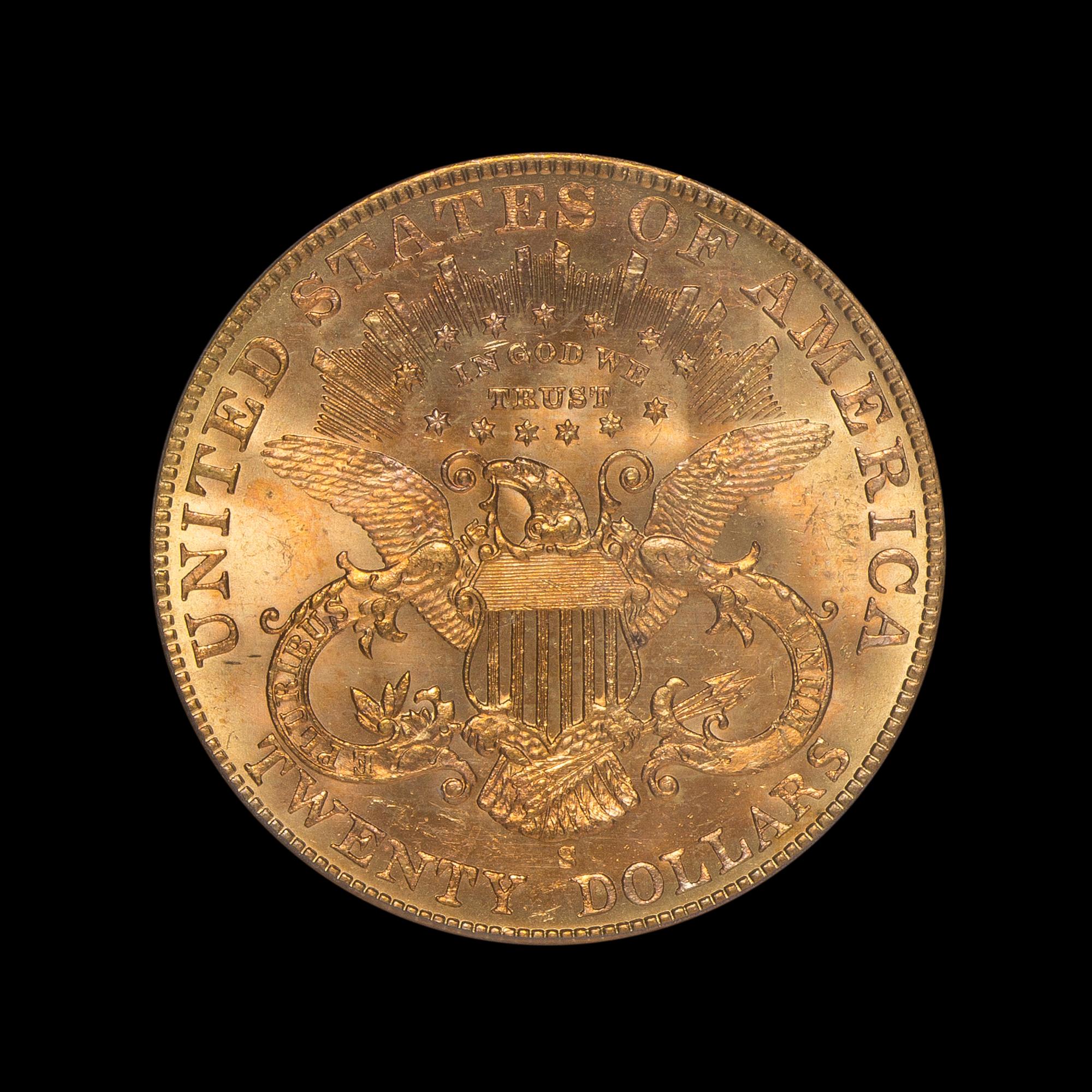 A United States 1901-S Liberty Head $20 Gold Coin