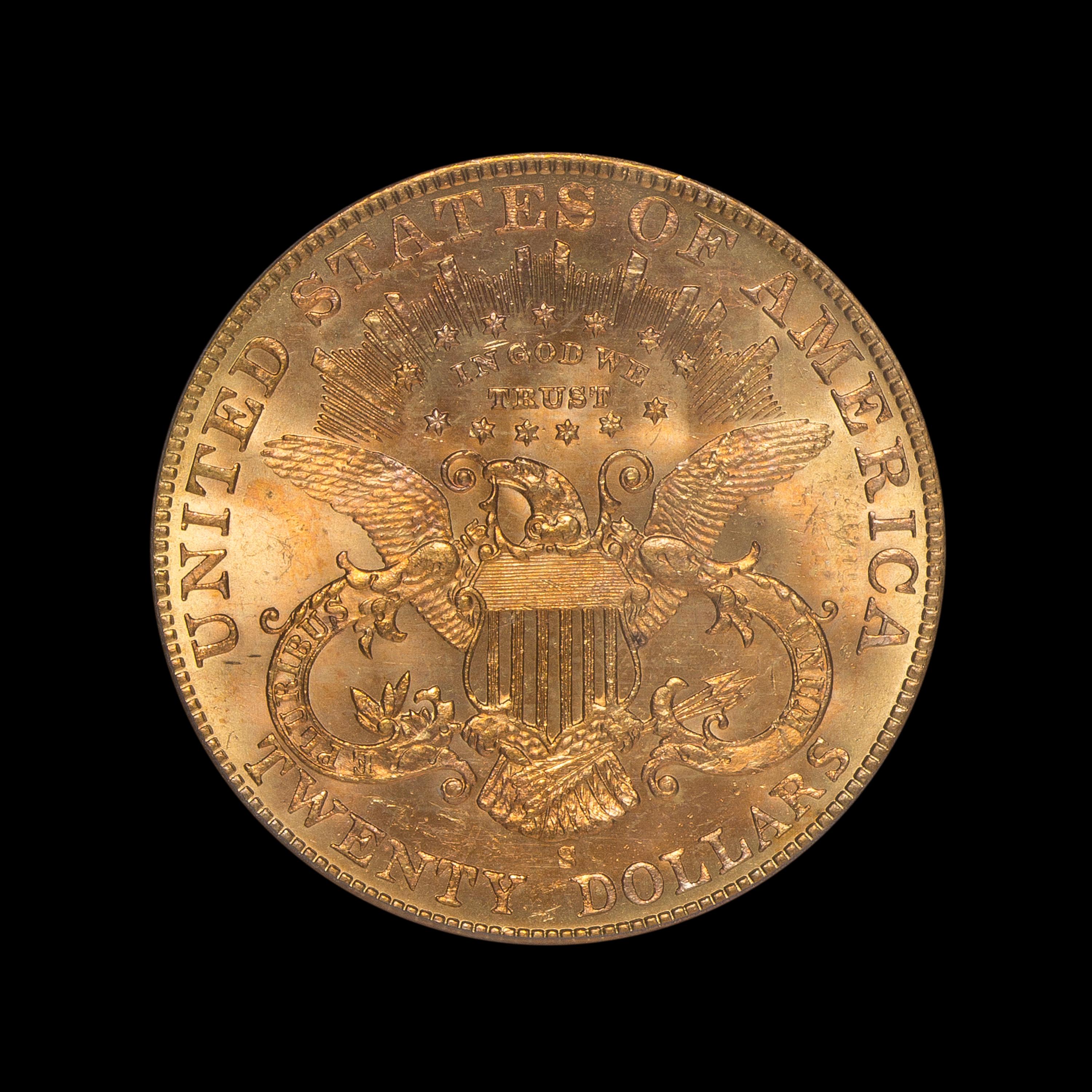 A United States 1901-S Liberty Head $20 Gold Coin