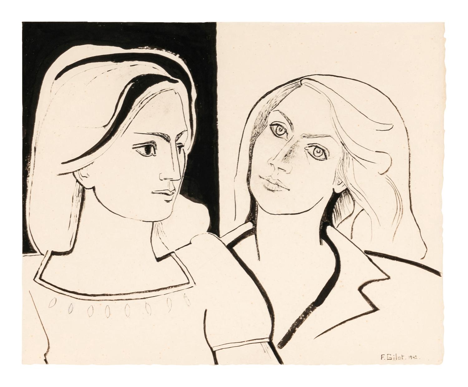 Les Deux Amies III (Françoise et Geneviève) , 1942