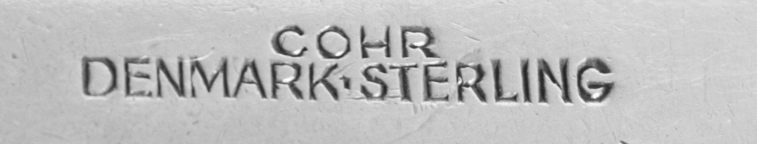 A Group of Three Silver Serving Articles, Various Makers, comprising a Danish serving fork, Cohr, an American serving fork and a French