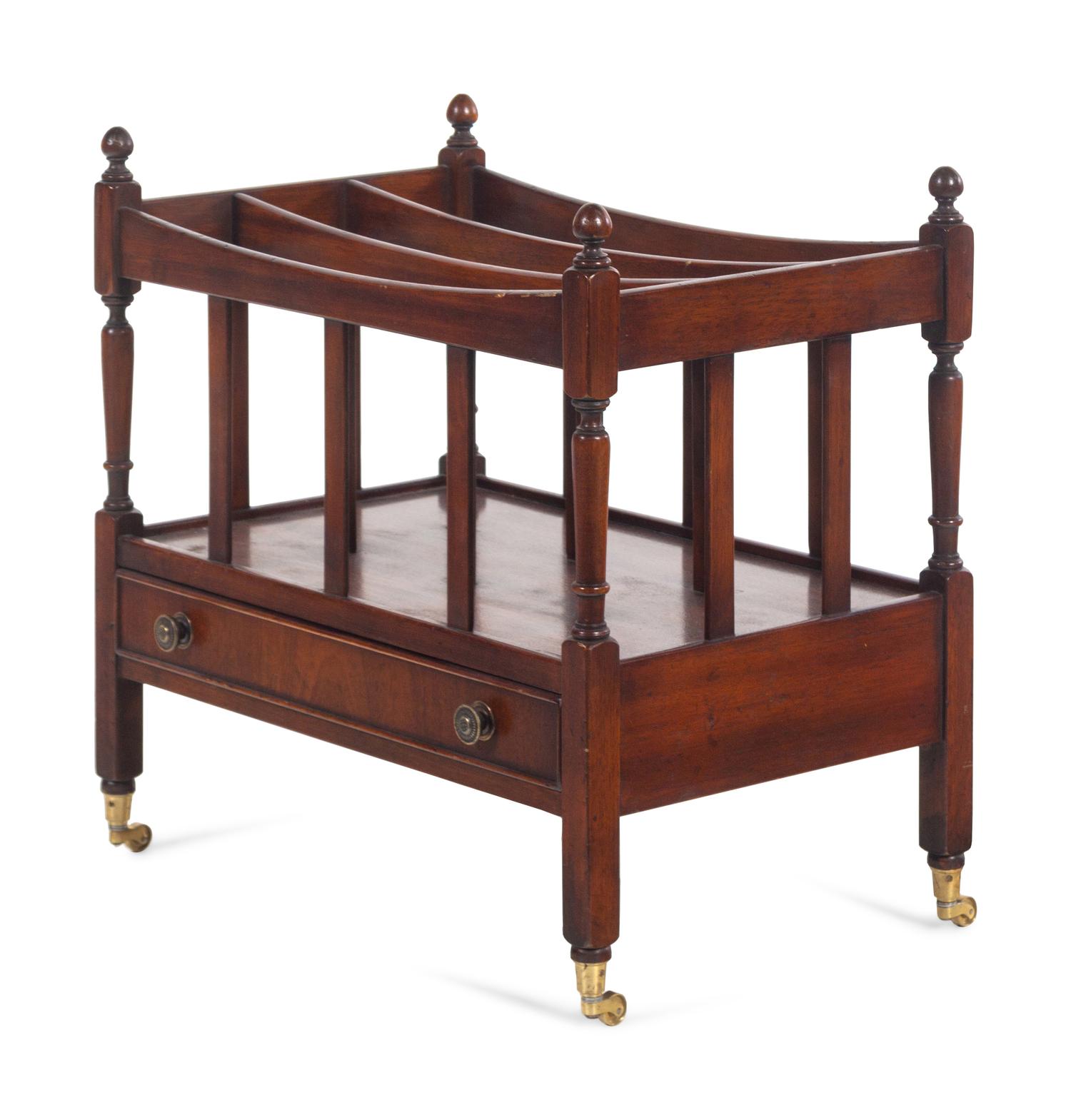 An English Mahogany Canterbury