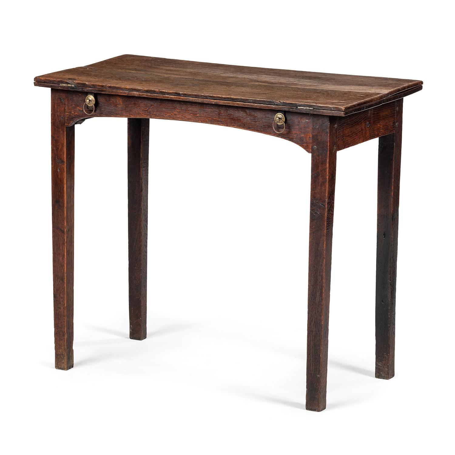 A George III Oak Writing Table
