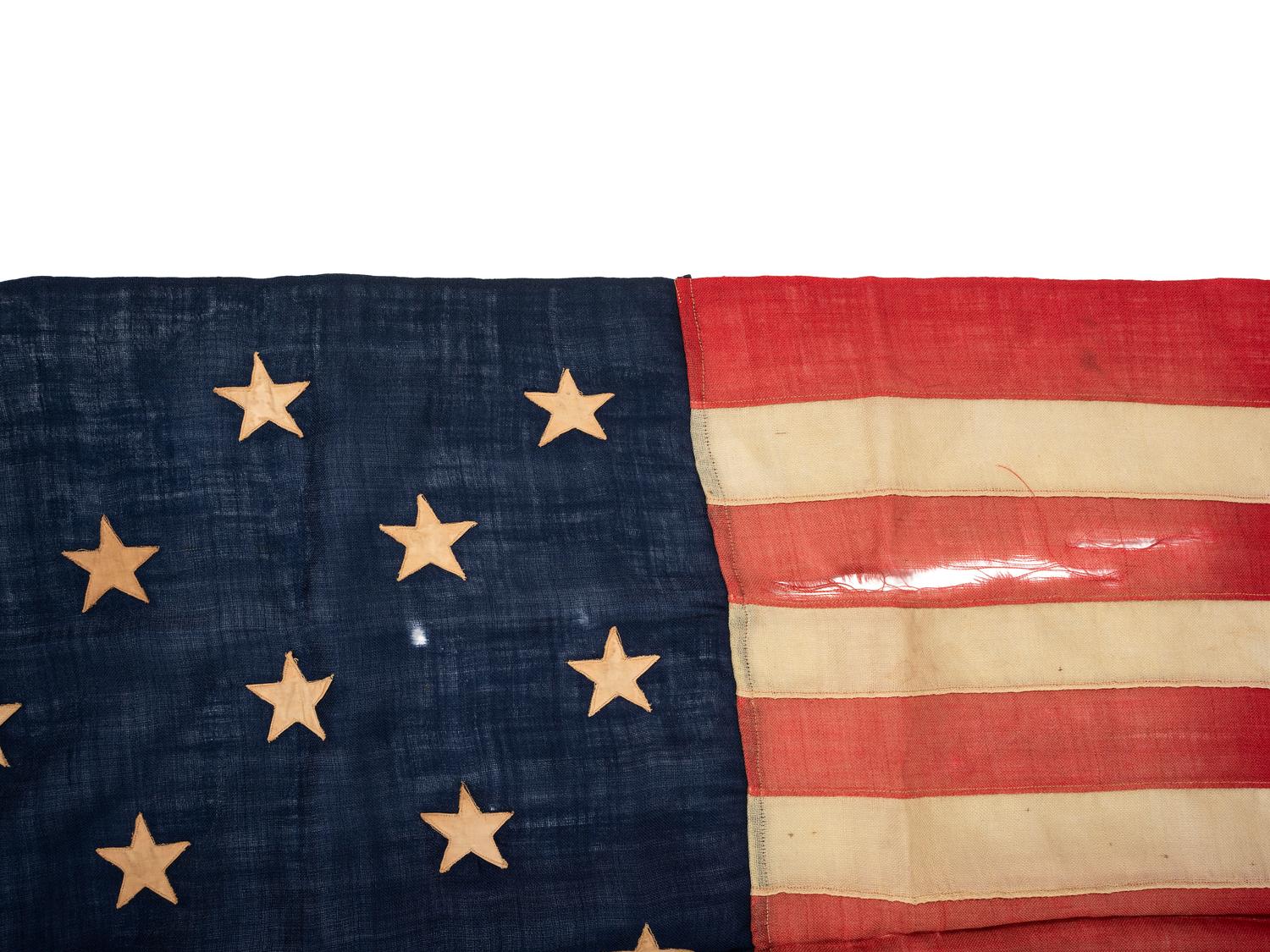 [FLAGS]. 13-star American flag. Ca late 19th-early 20th century.