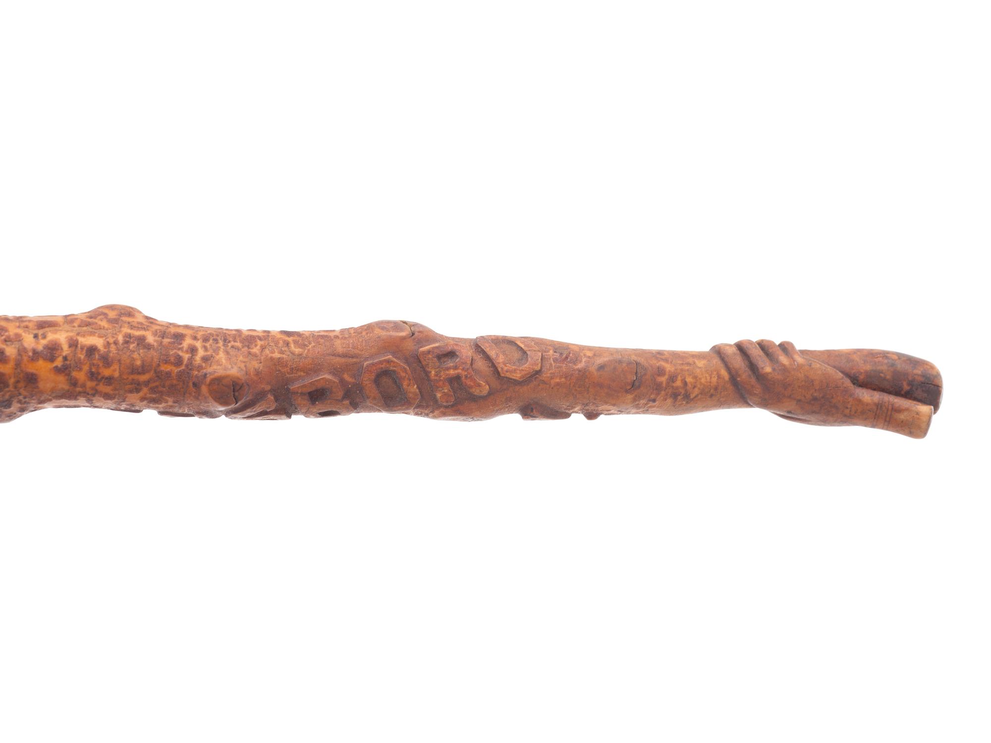 A Pennsylvania Folk Art Carved Cane